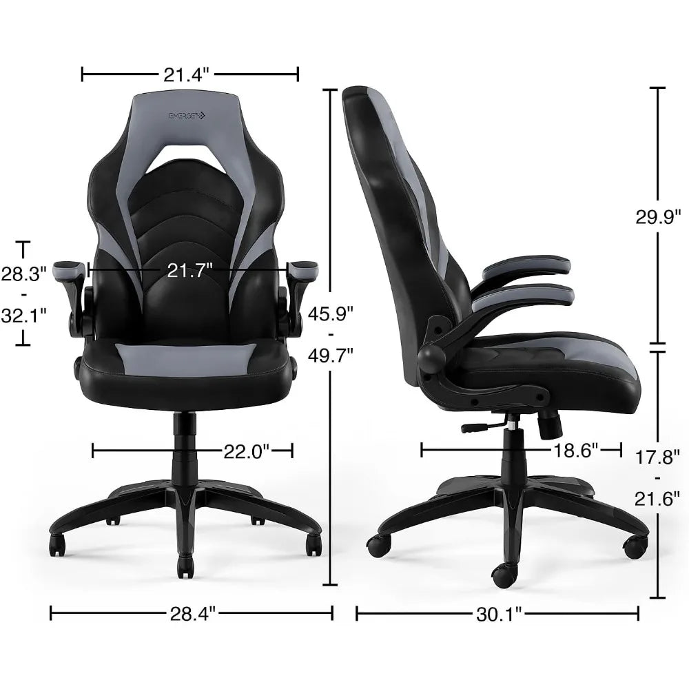 Vortex Bonded Leather Ergonomic Gaming Chair with Lumbar Support, High Back and Adjustable Tilt Lock,Customized