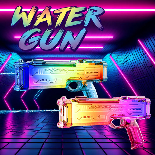 Electric Water Gun LED Light Sound Blaster for Outdoor Fun