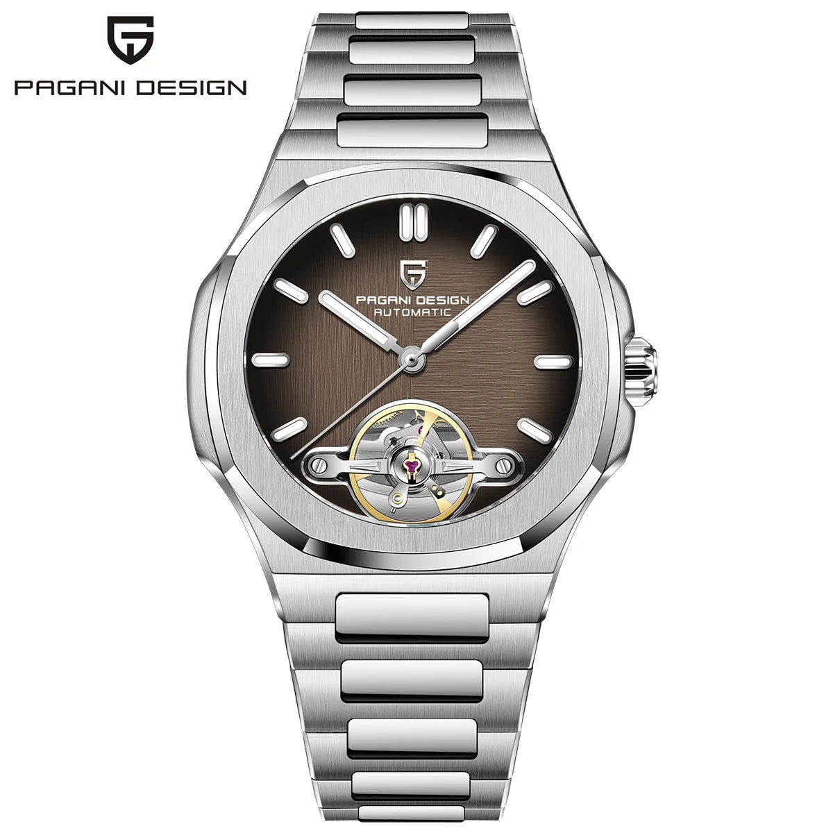 PAGANI DESIGN Skeleton Tourbillon Automatic Men's Wristwatch