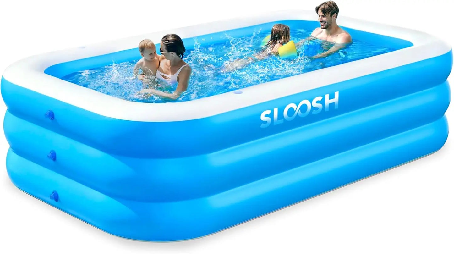 Joyfy Inflatable Family Pool for Backyard Lawn and Summer Parties