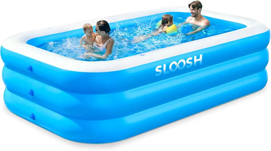 Joyfy Inflatable Family Pool for Backyard Lawn and Summer Parties