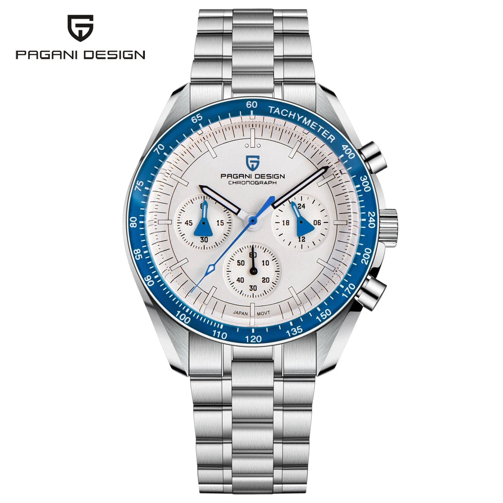 Pagani Design Moon V6 Chronograph Quartz Mens Watch