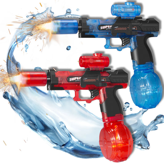 Electric Water Gun Toys With LED Light Pistol For Kids