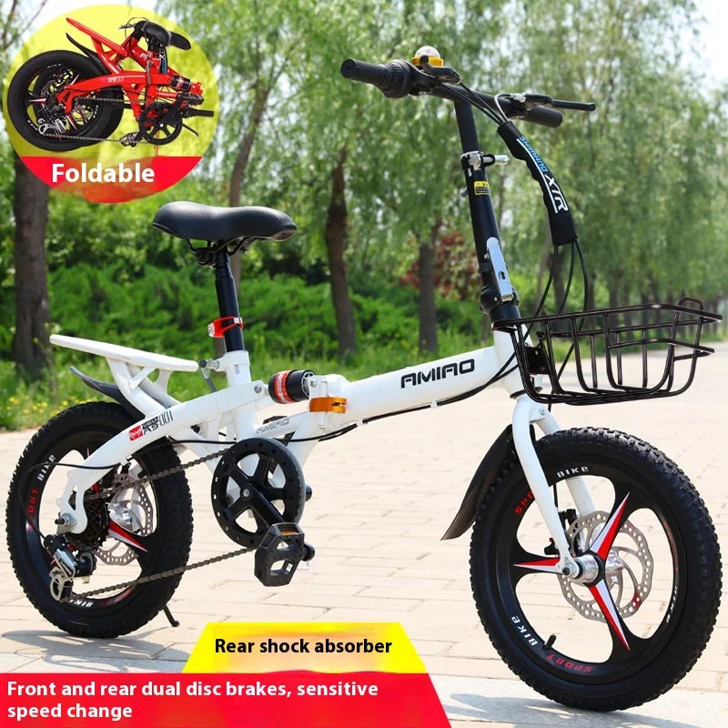 Folding Bicycle Portable Ultra Light Variable Speed Unisex