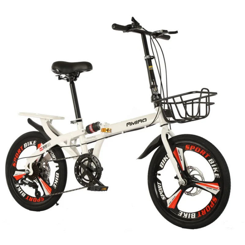 Folding Bicycle Portable Ultra Light Variable Speed Unisex