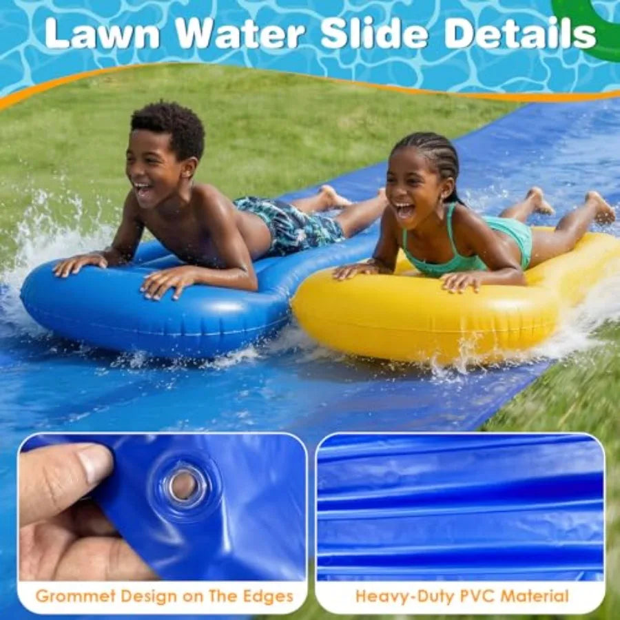 Heavy Duty Water Slide for Adults With Inflatable Boards