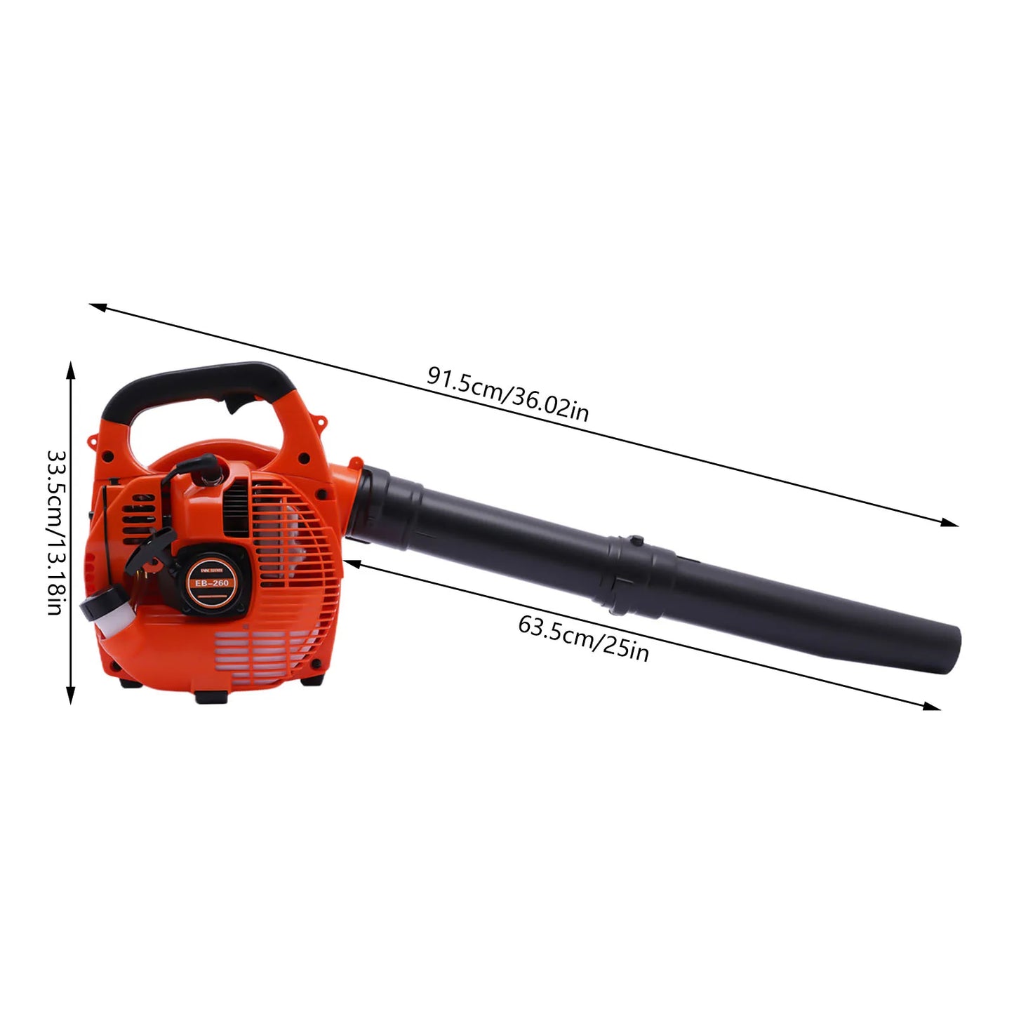 Gas Leaf Blower 2 Stroke Handheld Lawn Yard Cleaning Tool