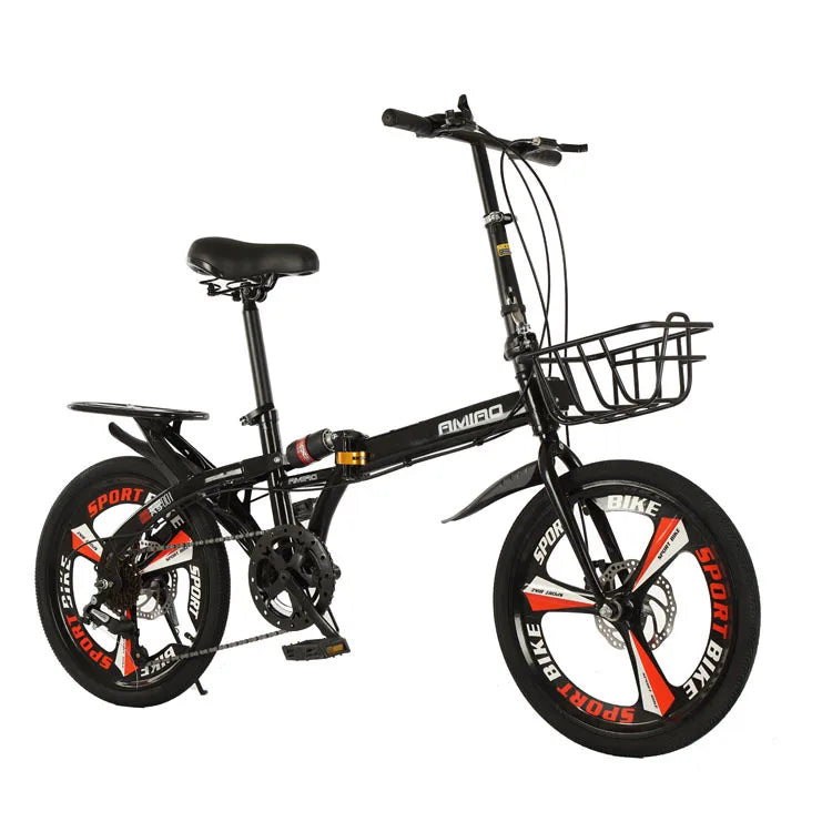 Folding Bicycle Portable Ultra Light Variable Speed Unisex