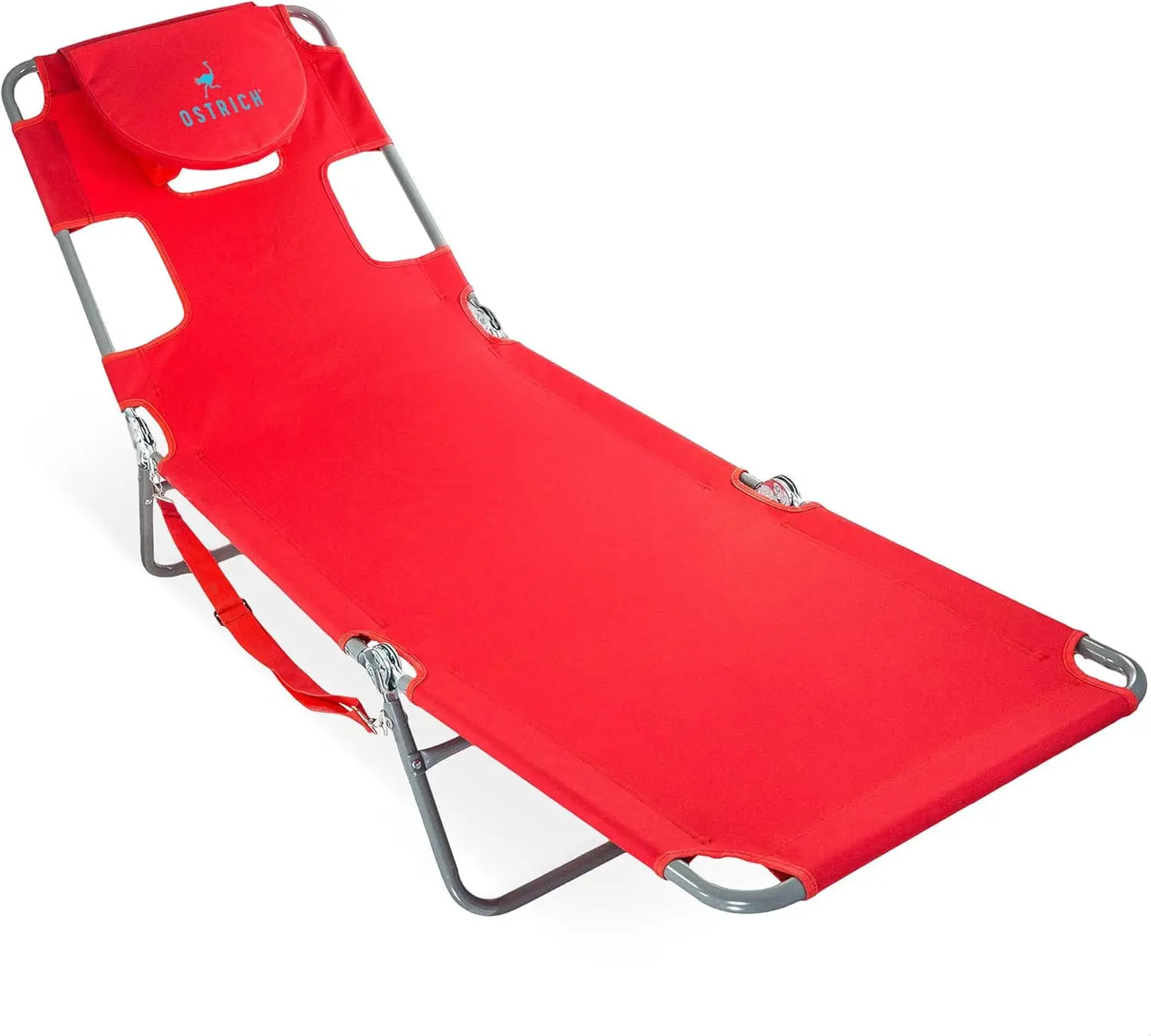 Beach Lounge Chair Folding Reclining Outdoor Portable Chaise Lounger