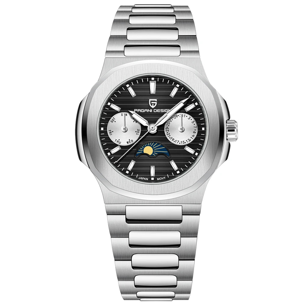 Pagani Design Womens Luxury Quartz Wristwatch Sapphire Waterproof