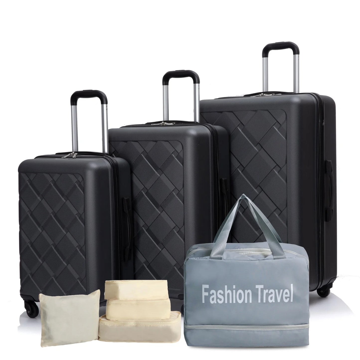 TravelhouseCN Luggage Set ABS Hard Case With Spinner Wheels