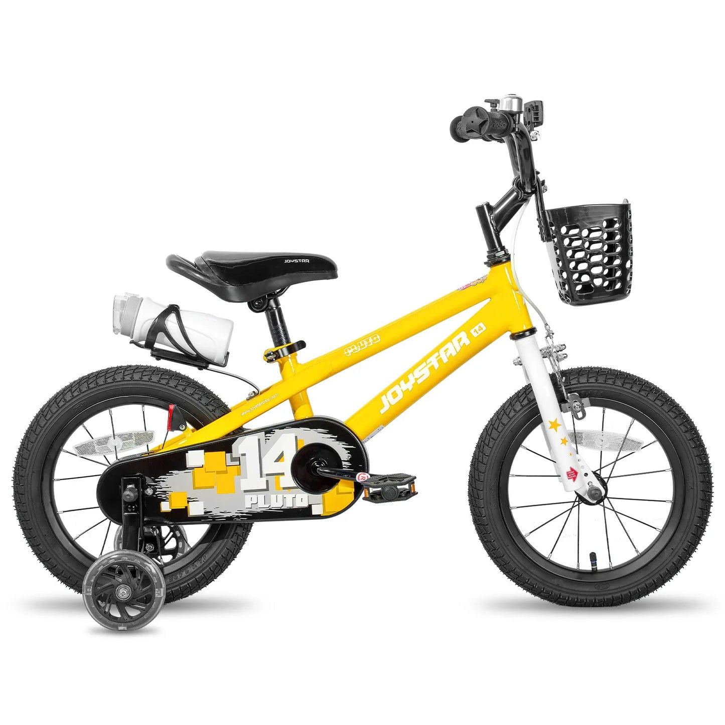 JOYSTAR Kids Bike With Bright Light Up Training Wheels