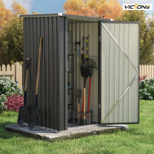 Victone Outdoor Storage Shed for Garden Tools with Lockable Door