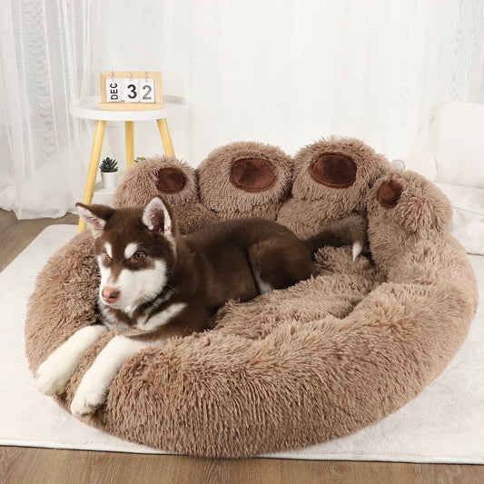 BeiYu Pet Fluffy Dog Bed Winter Warm Plush Kennel Mat