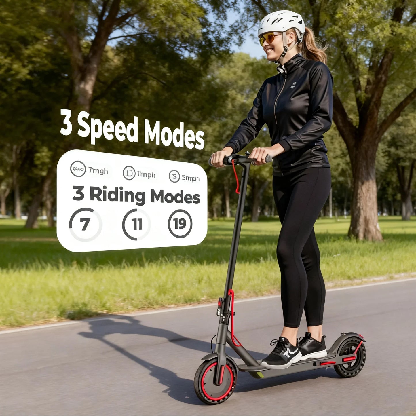 2026 LADPED LP60 Electric Scooter 350W Max 19mph Speed 8.5inch Tire Folding Design with 16 Miles Range for Adult Urban Commuting