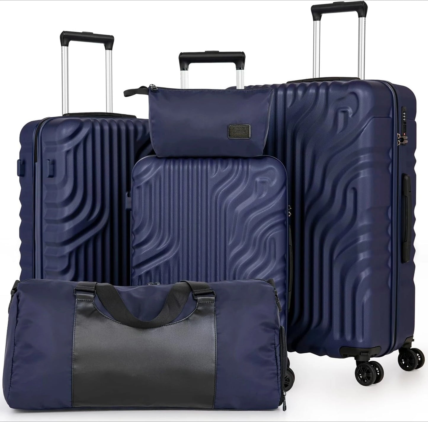 ZHUISHU Luggage Sets With Double Rotatable Detachable Wheels