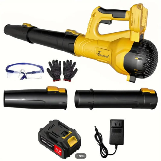 Leaf Blower Cordless - 20V Powerful Electric Leaf Blower with Batteries and Charger, 6 Speed Modes, 4.0Ah Lightweight Battery