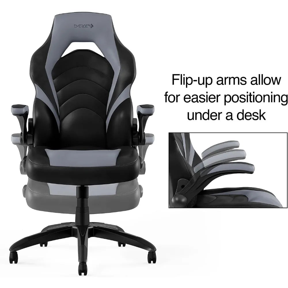 Vortex Bonded Leather Ergonomic Gaming Chair with Lumbar Support, High Back and Adjustable Tilt Lock,Customized