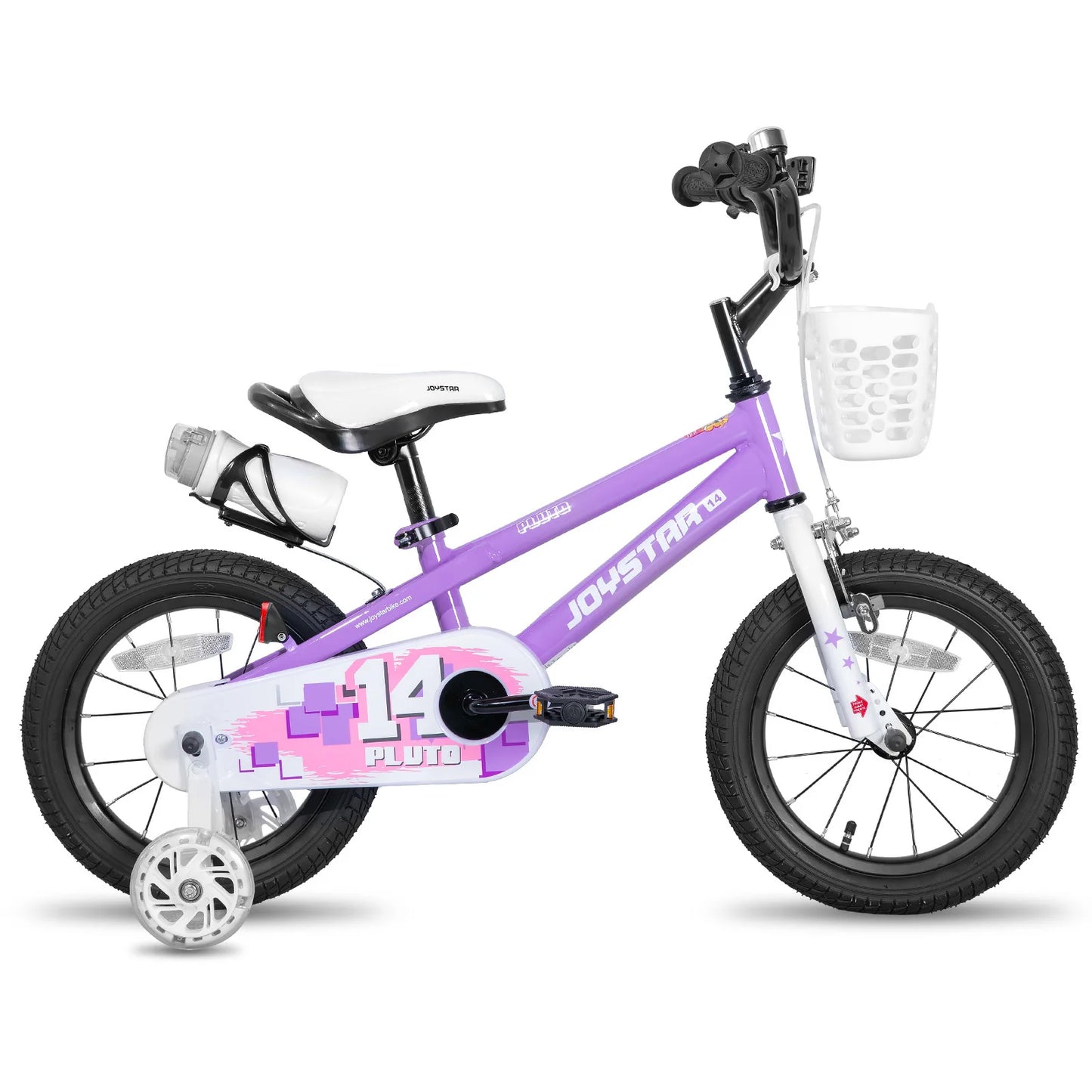 JOYSTAR Kids Bike With Bright Light Up Training Wheels