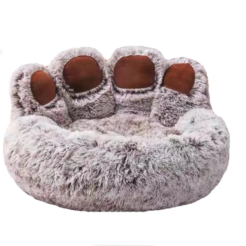 BeiYu Pet Fluffy Dog Bed Winter Warm Plush Kennel Mat