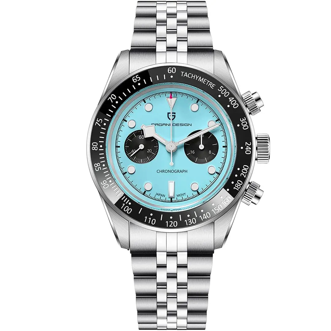 PAGANI DESIGN Panda Chronograph Stainless Steel Bracelet Watch