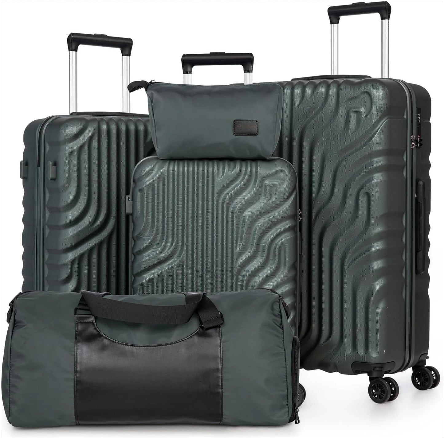 ZHUISHU Luggage Sets With Double Rotatable Detachable Wheels