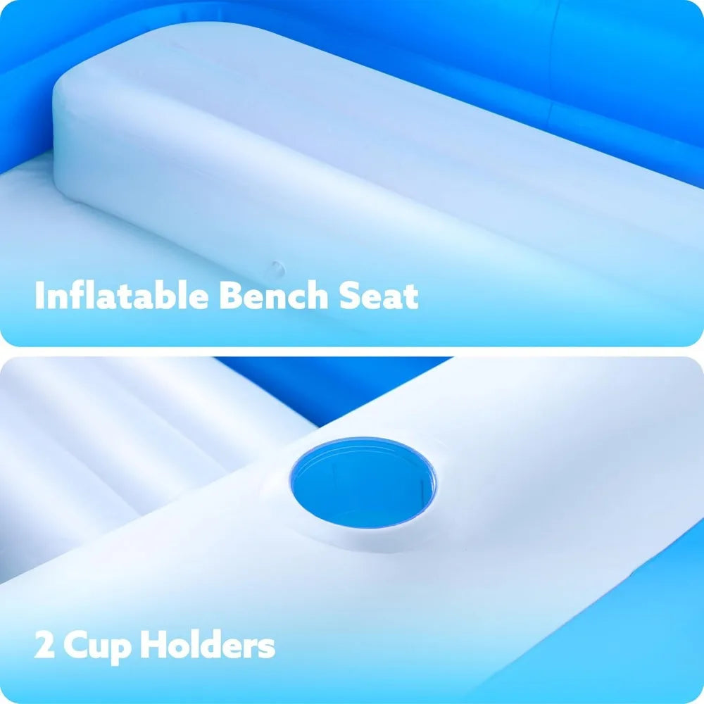 Joyfy Inflatable Family Pool for Backyard Lawn and Summer Parties