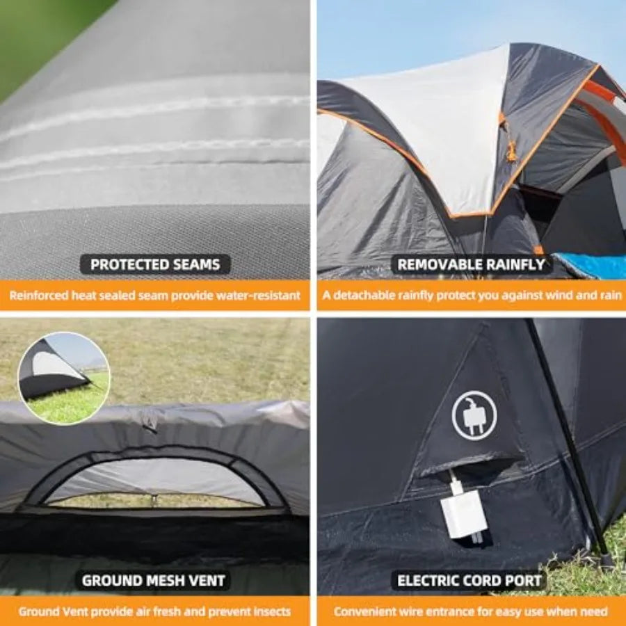 Family Camping Tent Quick Setup Instant Pop Up Dome