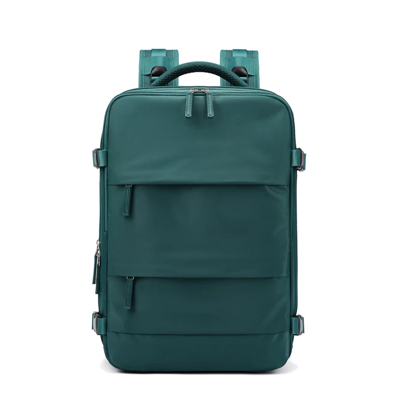 NONECN Women Travel Backpack USB Charging Laptop School Bag
