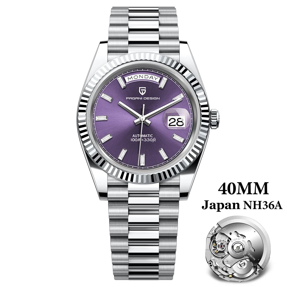 Pagani Design Mens Automatic Mechanical Wristwatch Waterproof