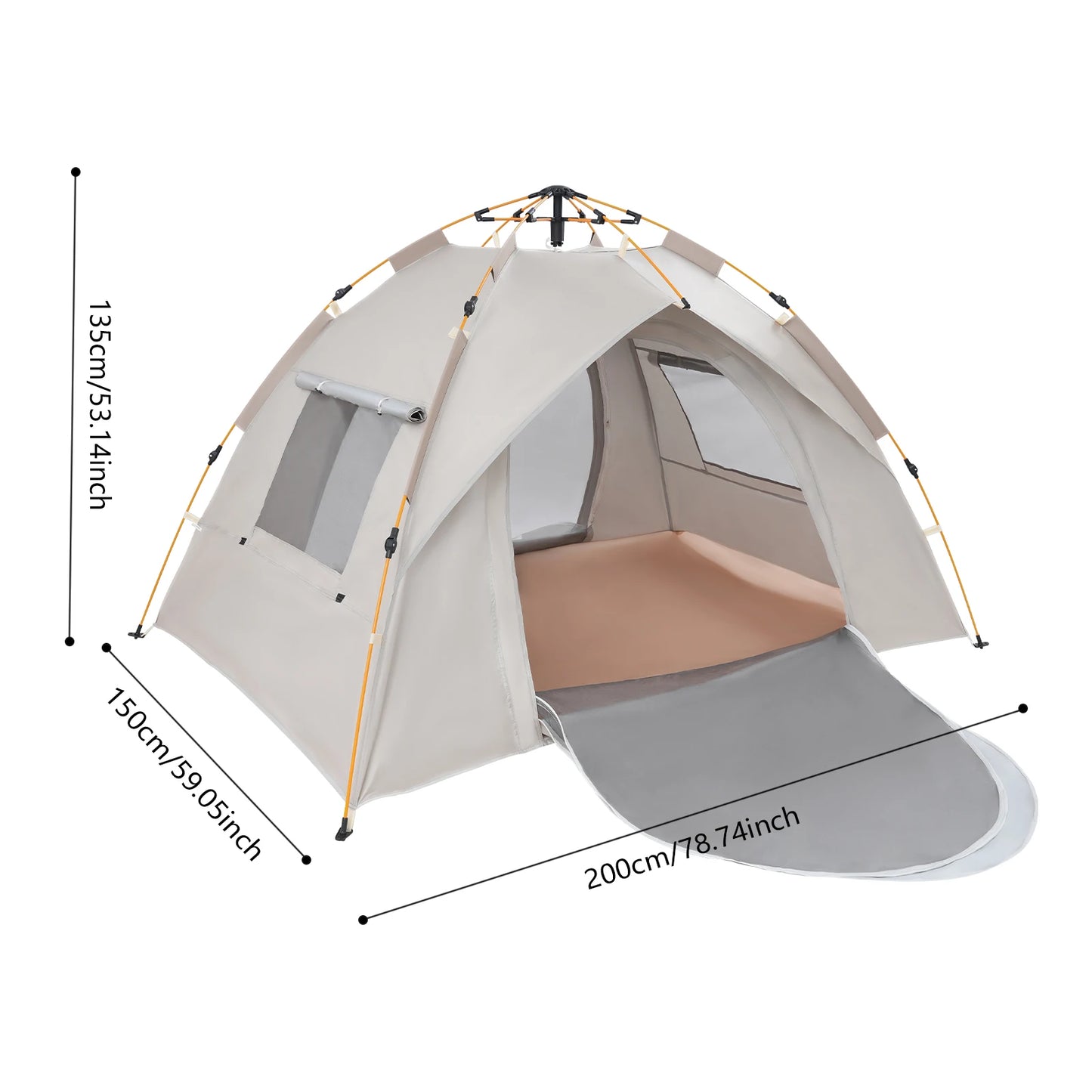 Automatic Opening Outdoor Folding Tent For Camping Waterproof Portable Shelter