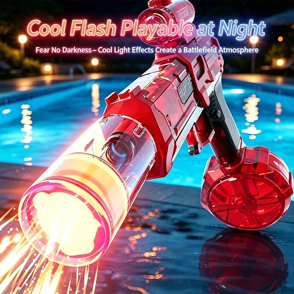 Rechargeable Automatic Water Gun With Long Range Burst LED