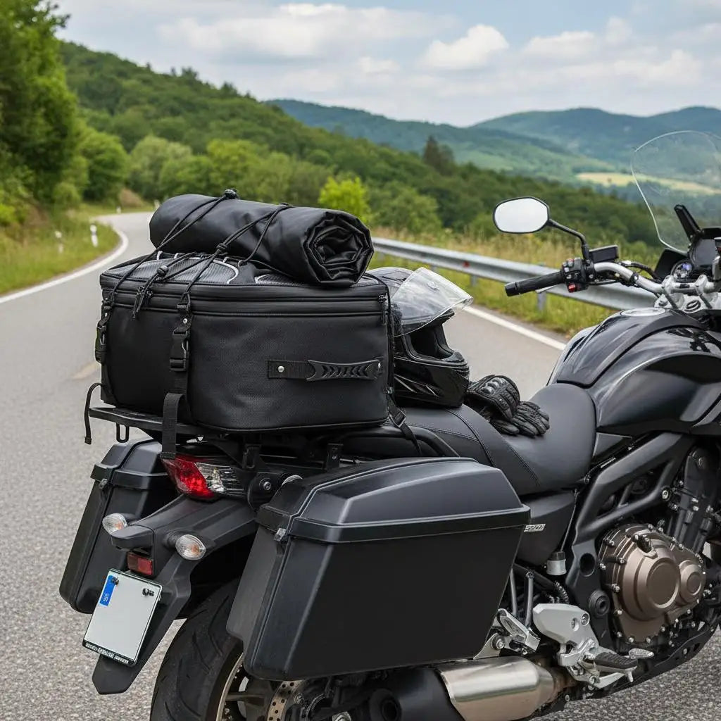 Motorcycle Rear Luggage Case Expandable