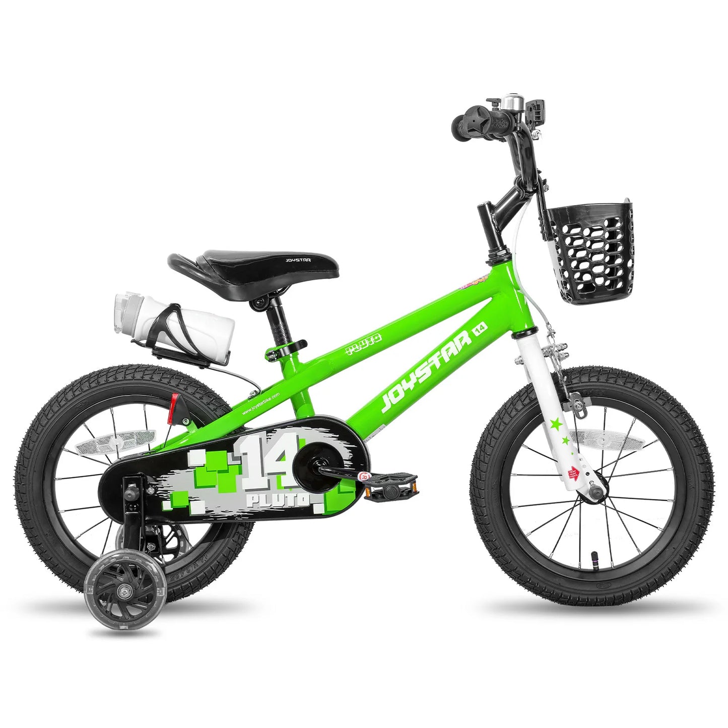 JOYSTAR Kids Bike With Bright Light Up Training Wheels