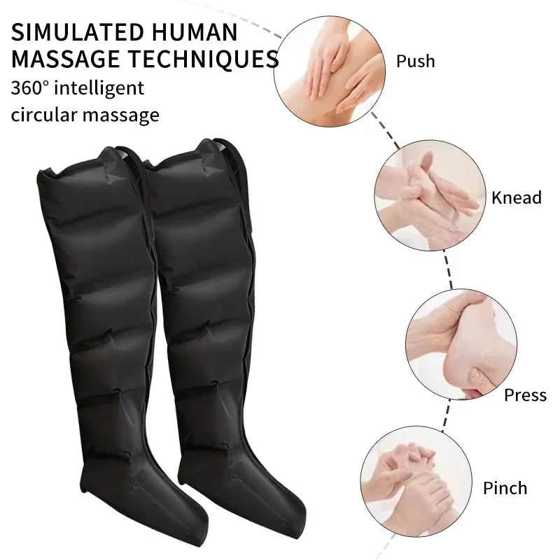 JINKAIRU Air Pressure Leg Massager Boots With Remote
