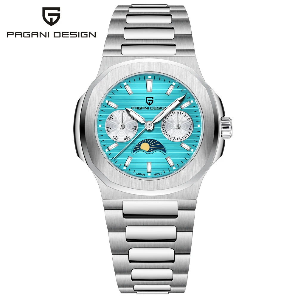 Pagani Design Womens Luxury Quartz Wristwatch Sapphire Waterproof