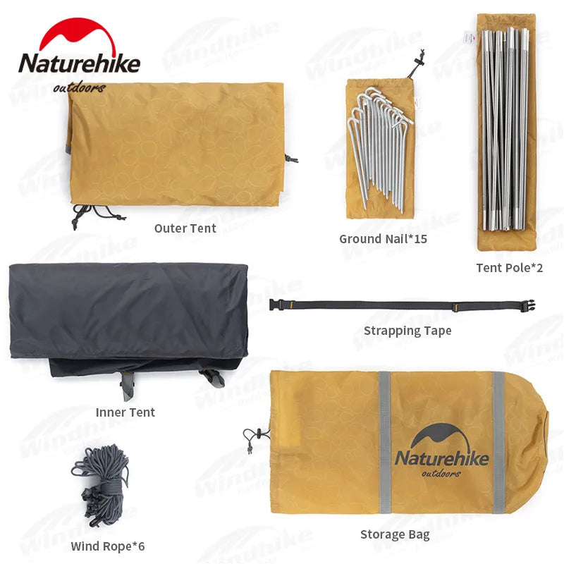 Naturehike Portable Waterproof Double Layer Camping Tent For Outdoor