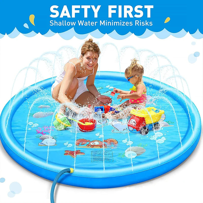 Kids Inflatable Paddling Water Pad For Pool And Beach