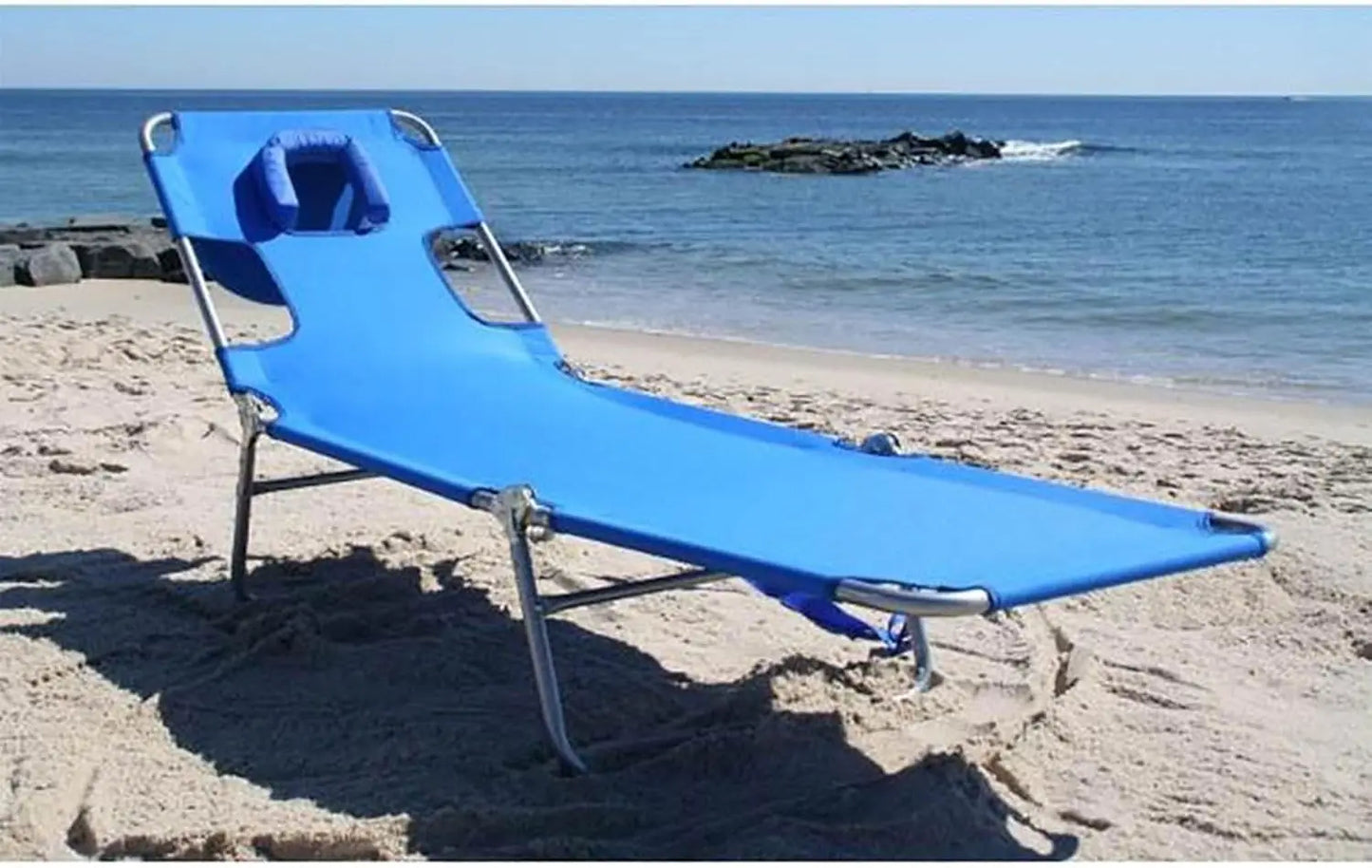 Beach Lounge Chair Folding Reclining Outdoor Portable Chaise Lounger