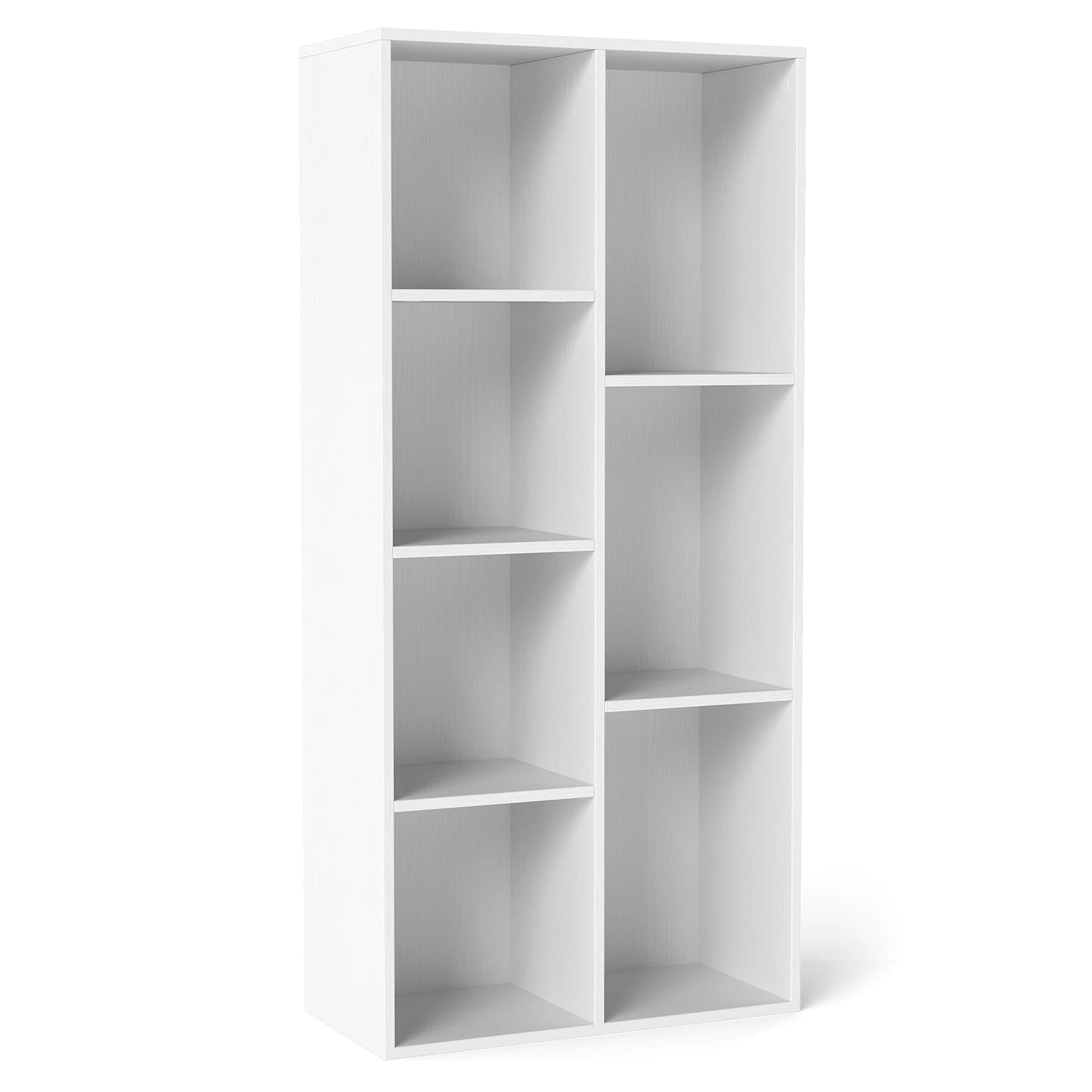 HOMASIS 7 Cube Bookcase Freestanding Wood Bookshelf