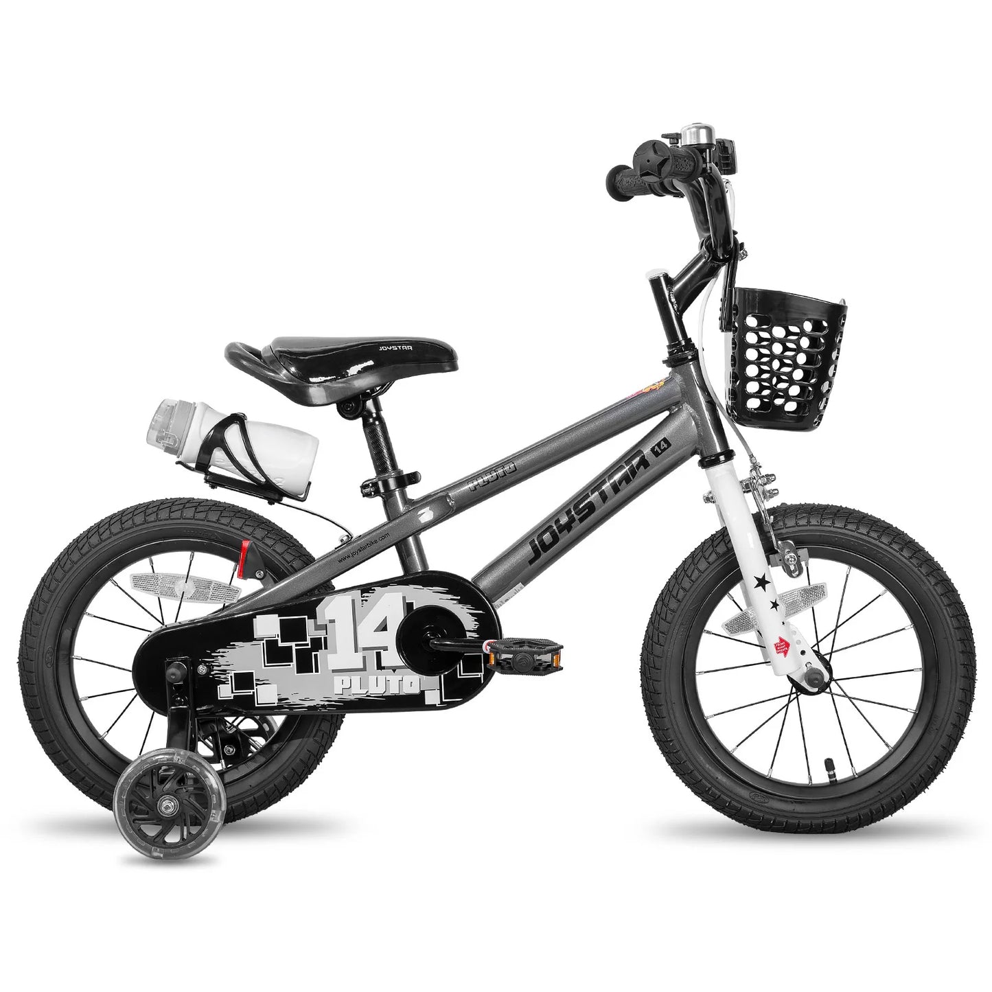 JOYSTAR Kids Bike With Bright Light Up Training Wheels