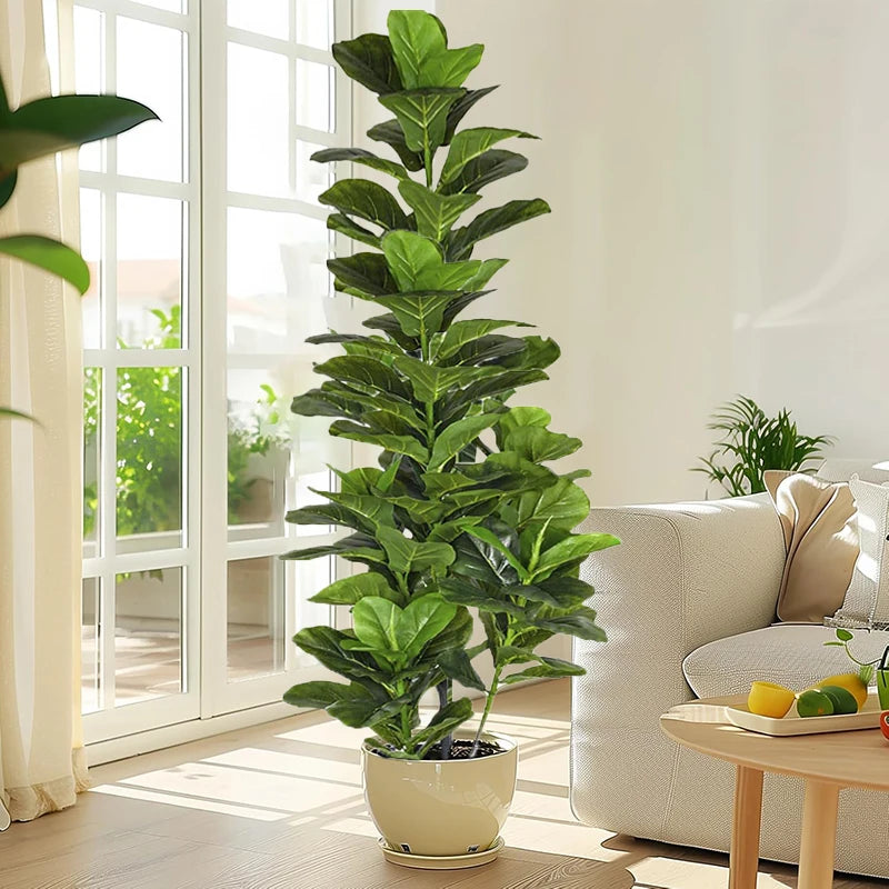 Fiddle Leaf Fig Tree Artificial Plant For Home Office Decor