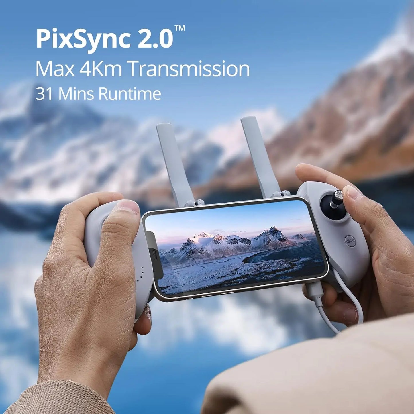 Potensic Drones Under 249g GPS Auto Return Single Axis Gimbal EIS Professional Drone Max 4-KM Waypoint Flight Follow Me-ATOM SE