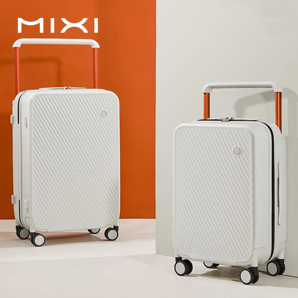 Mixi Gorgeous Wide Handle Luggage Hardside Suitcase Spinner Wheels