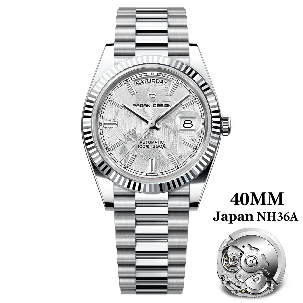 Pagani Design Mens Automatic Mechanical Wristwatch Waterproof