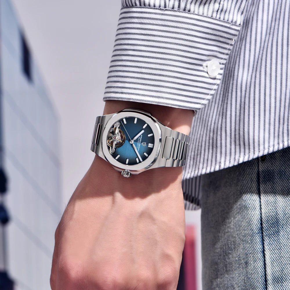 PAGANI DESIGN Skeleton Tourbillon Automatic Men's Wristwatch