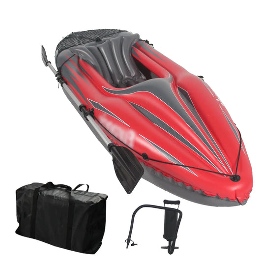 HHSJZWCY Inflatable One Person Kayak Fishing Boat With Accessories