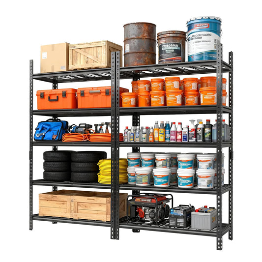 TWISTER.CK Heavy Duty Garage Shelving 2200 Lbs 5 Tier Adjustable Racks