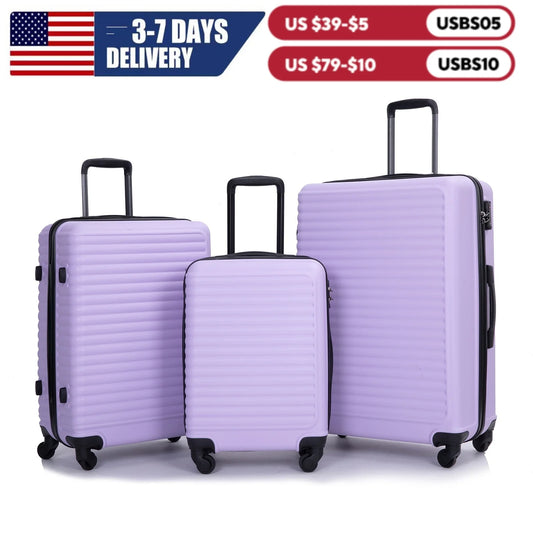 Travelhouse Hardside Luggage Set 3 Piece Spinner TSA Lock