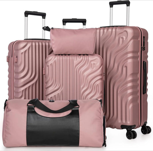 ZHUISHU Luggage Sets With Double Rotatable Detachable Wheels